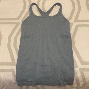 lululemon blue ebb to street tank, size 4